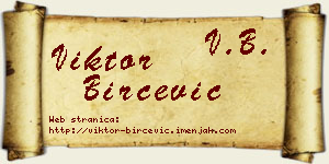 Viktor Birčević vizit kartica